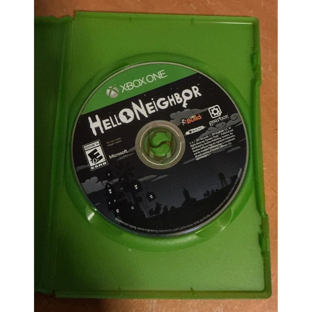 Microsoft Xbox One 2017 Hello  Neighbor, No Manual Or Cover, Not Tested